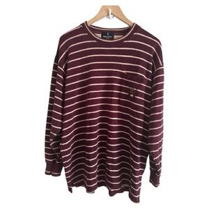 Vintage Regatta sports classic nautical men’s striped long sleeves tee size L